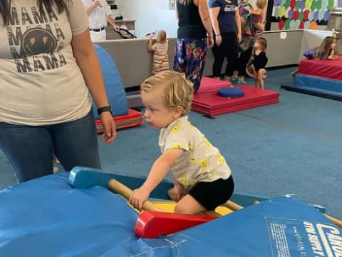 a child playing with a toy