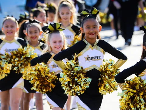 a group of cheerleaders