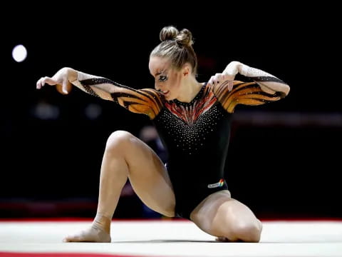 a person dancing on a stage