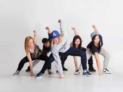 a group of people posing for a photo