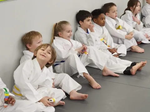 a group of people sitting together