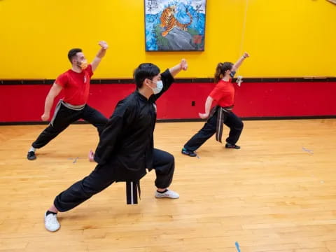 a group of people dancing