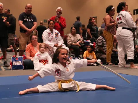 a person in a karate uniform