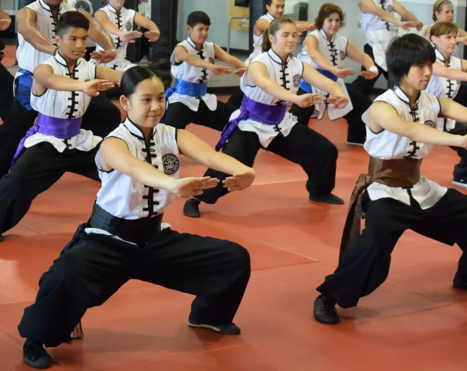 a group of people dancing