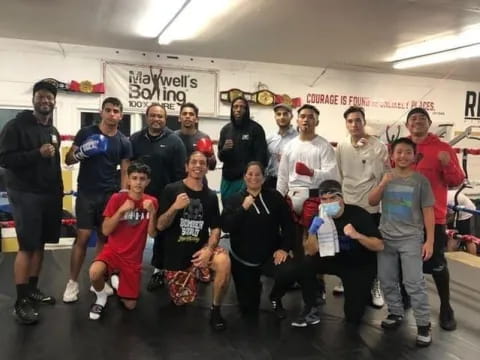 a group of people posing for a photo