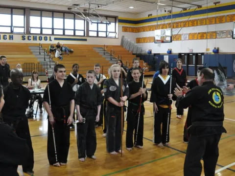 a group of people in uniform