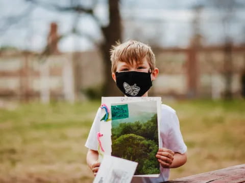 a child reading a book