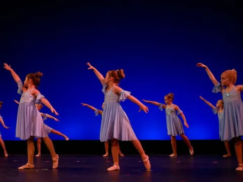 a group of girls dancing