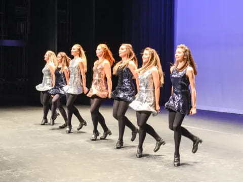 a group of women dancing