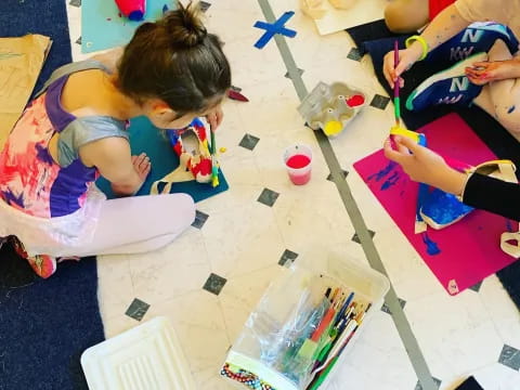 children playing with toys