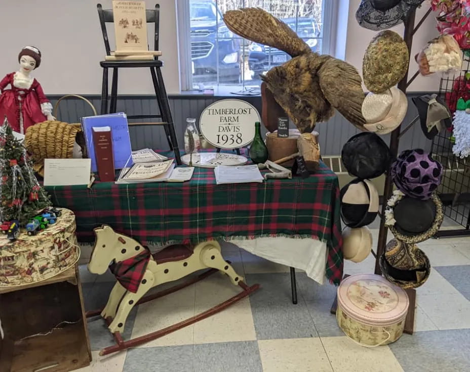 a table with objects on it