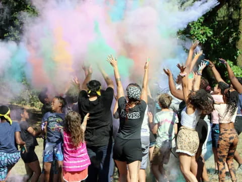 a group of people dancing