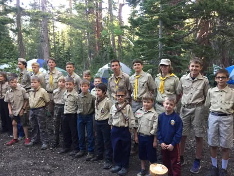 a group of people posing for a photo