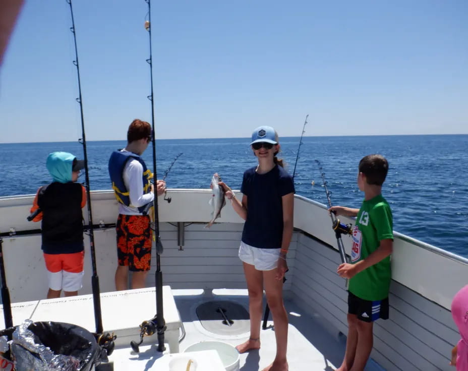 a group of people on a boat