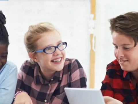 a group of young people smiling