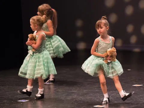 a group of girls dancing