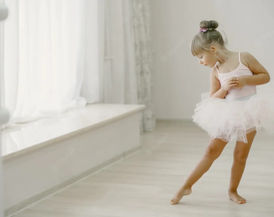 a girl in a white dress