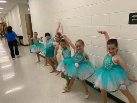 a group of girls dancing