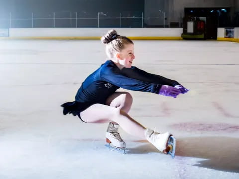 a person on ice skates