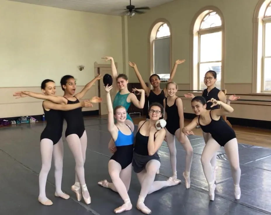 a group of women dancing