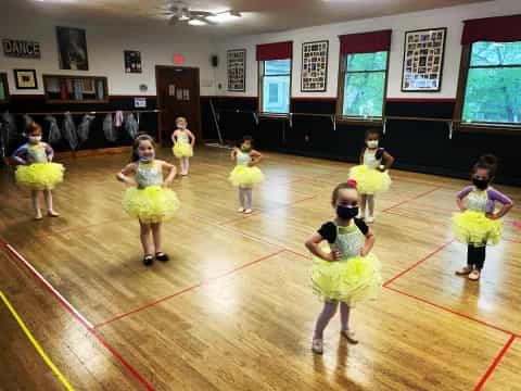 a group of children in a gym