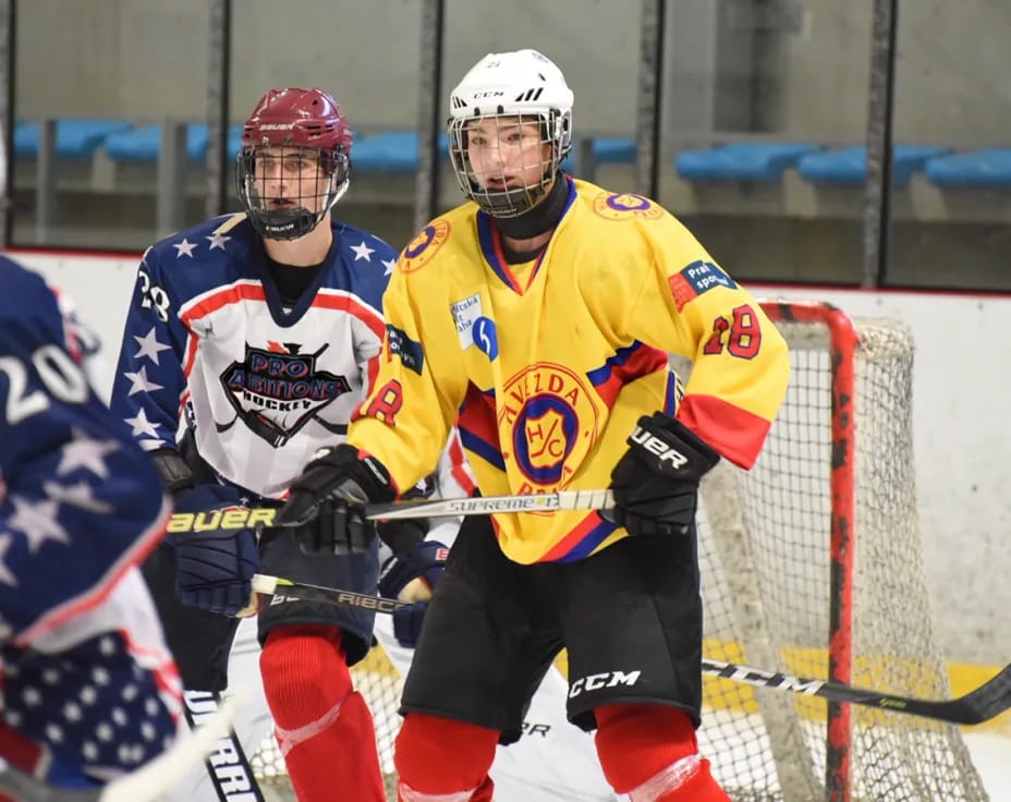 hockey players on ice