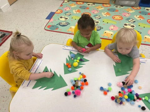 a group of children playing with toys