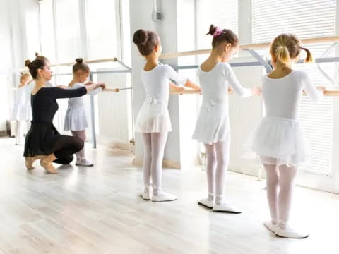 a group of girls dancing