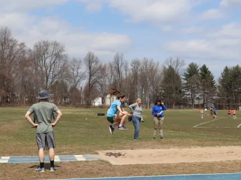 a group of people playing a sport