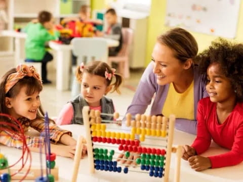 a group of children playing with toys