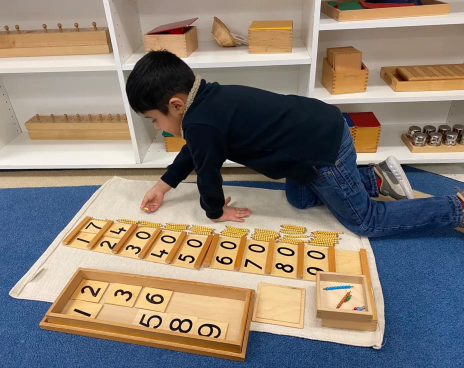 a boy playing a game