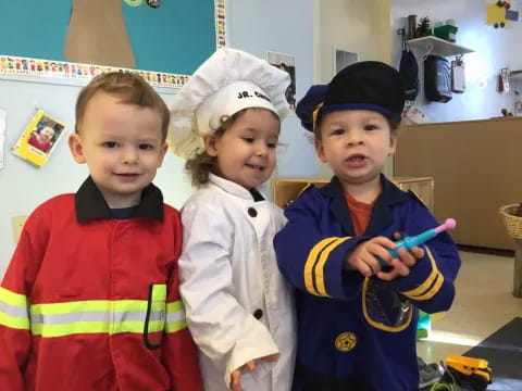 a group of children in a room