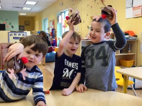 a group of boys posing for a picture