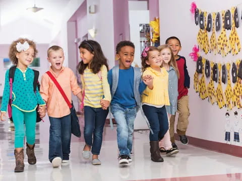 a group of children posing for a photo