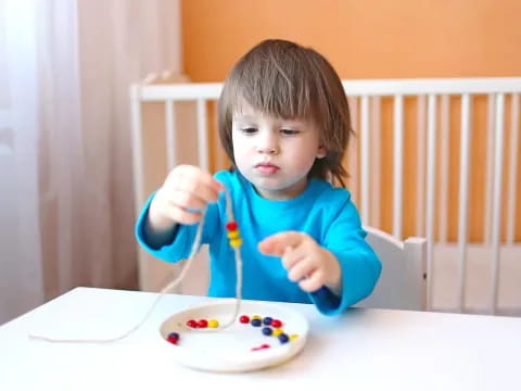 a child eating food
