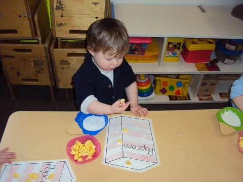 a child playing with toys