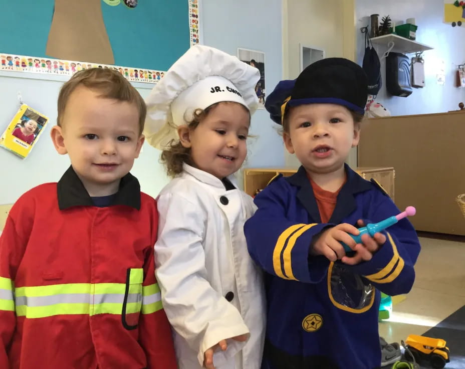 a group of children in a room