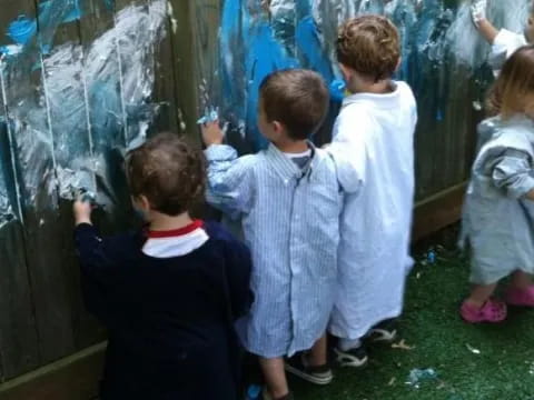 children playing in a playroom