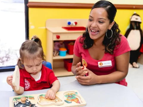 a person and a child eating