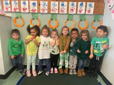 a group of children posing for a photo