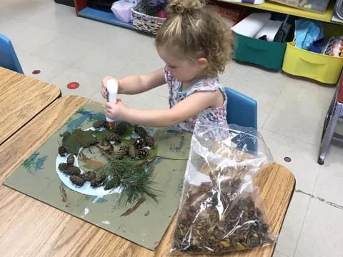 a child playing with a toy