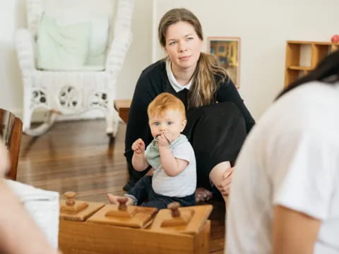 a person and a baby