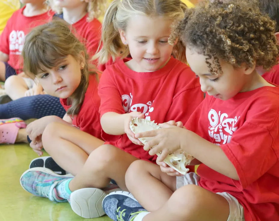 a group of children sitting on the ground