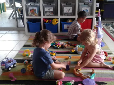 children playing with toys