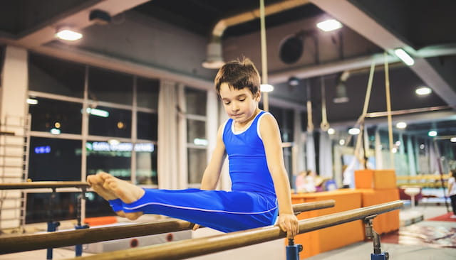 a woman working out in a gym