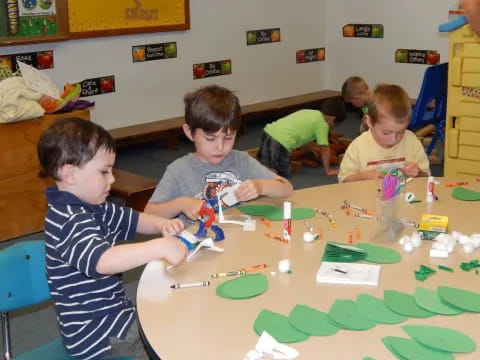 a group of children playing with toys