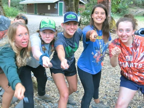 a group of people posing for a photo