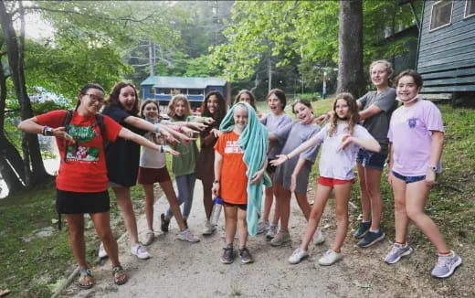 a group of people posing for a photo