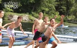 a group of boys in a pool