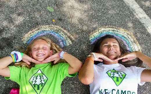 a couple of kids wearing hats